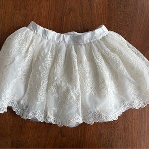 Ralph Lauren girls white and tulle skirt size 3T